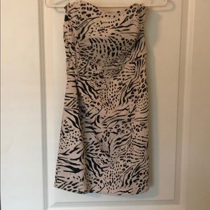 Strapless cocktail dress
